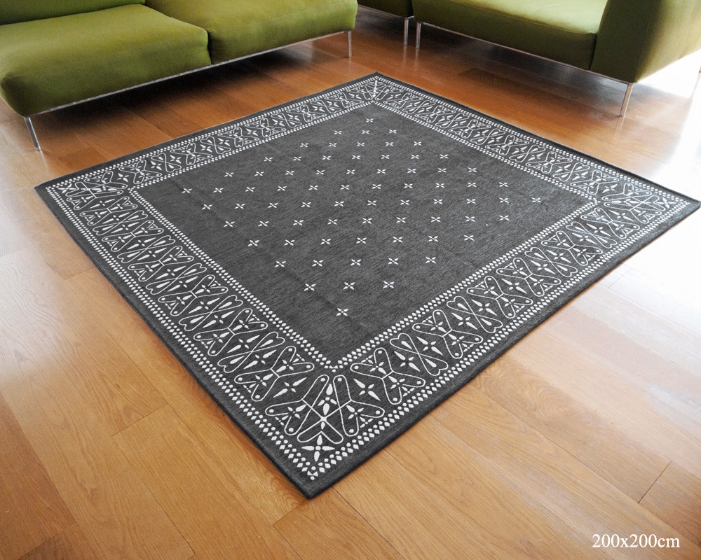 DETAIL | Cross Bandana Rug Gray [4size] �������Х���ʥ饰 ���졼