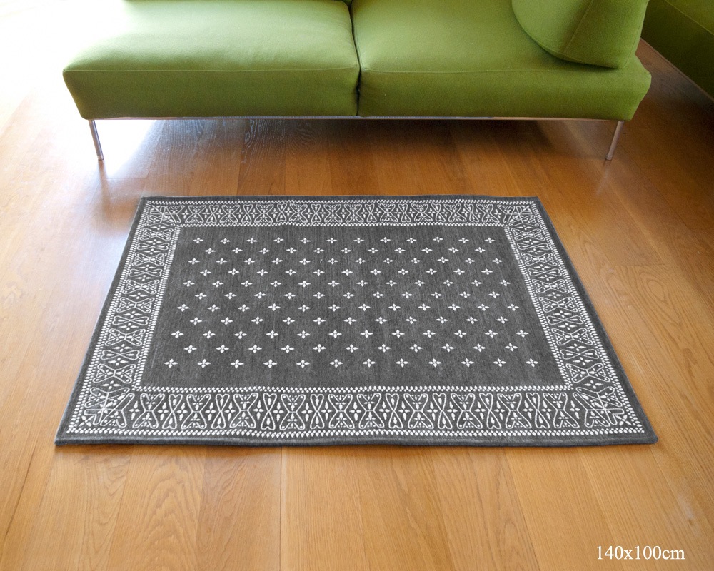 DETAIL | Cross Bandana Rug Gray [4size] �������Х���ʥ饰 ���졼