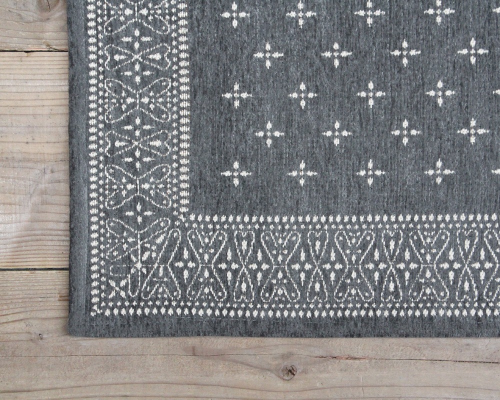 DETAIL | Cross Bandana Rug Gray [4size] �������Х���ʥ饰 ���졼