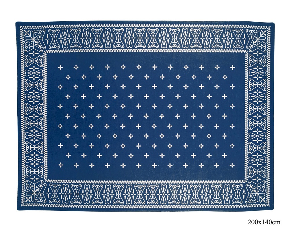DETAIL | Cross Bandana Rug Navy [4size] �������Х���ʥ饰 �ͥ��ӡ�