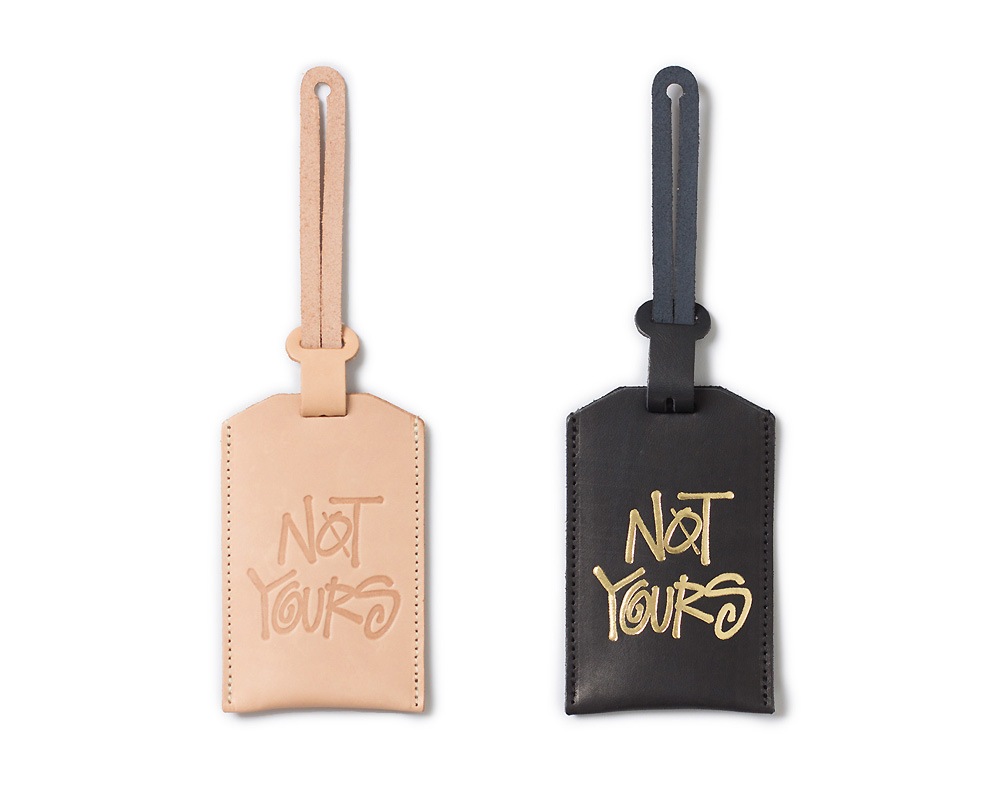 STUSSY Livin' General Store | GS Leather Luggage Tag  GS�쥶���饲�å�����