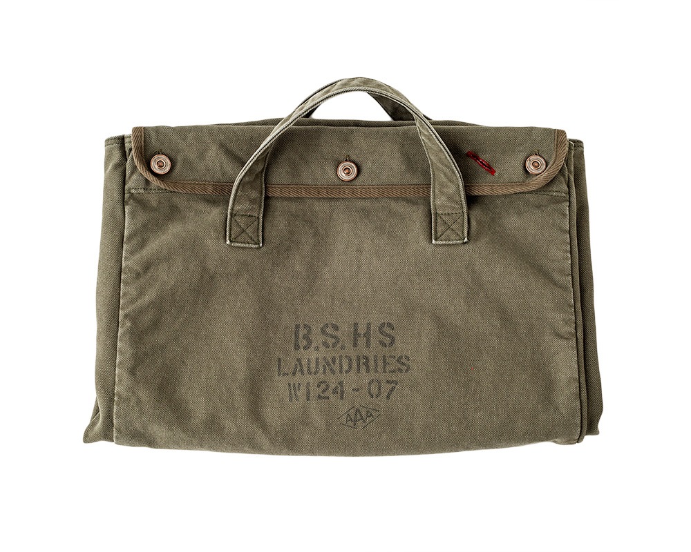 BasShu | Laundry Bag with Iron Frame Khaki ���ɥ꡼�Хå� �ե졼���� ������