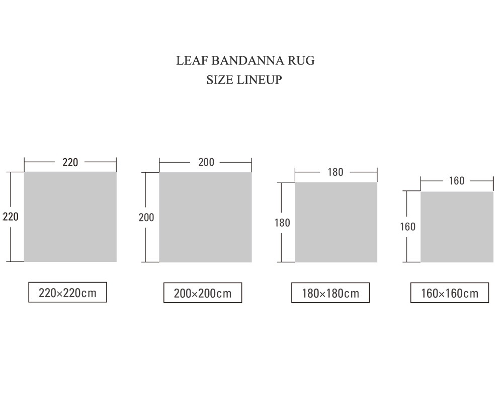 DETAIL | Leaf Bandana Rug Burgundy [4size] �꡼�եХ���ʥ饰 �С�����ǥ�