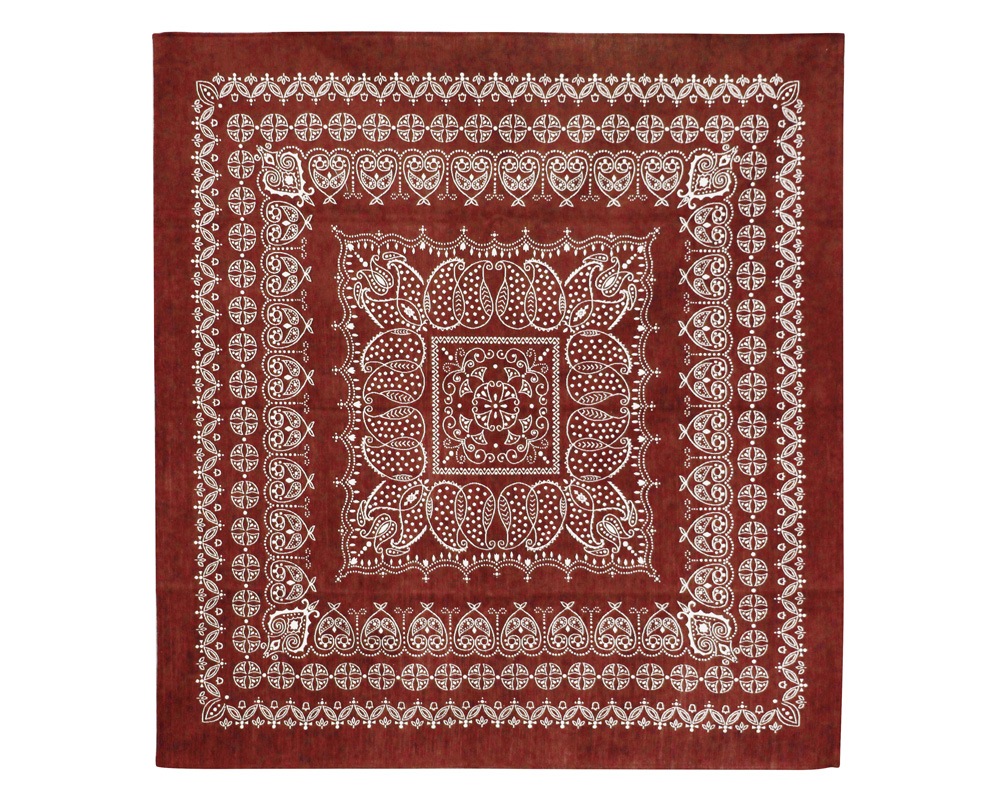DETAIL | Leaf Bandana Rug Burgundy [4size] �꡼�եХ���ʥ饰 �С�����ǥ�