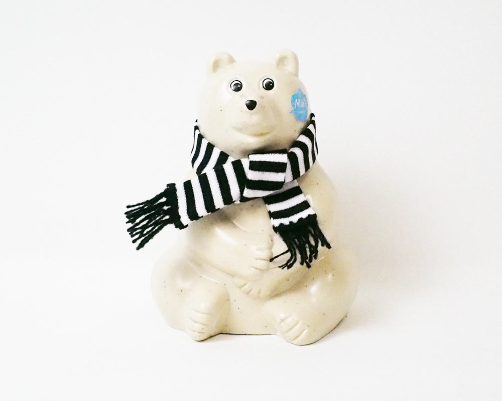 MK Tresmer | Polar Bear Money Box with Muffler 2020 ������������Ȣ ���� �ܡ������ޥե顼�դ�