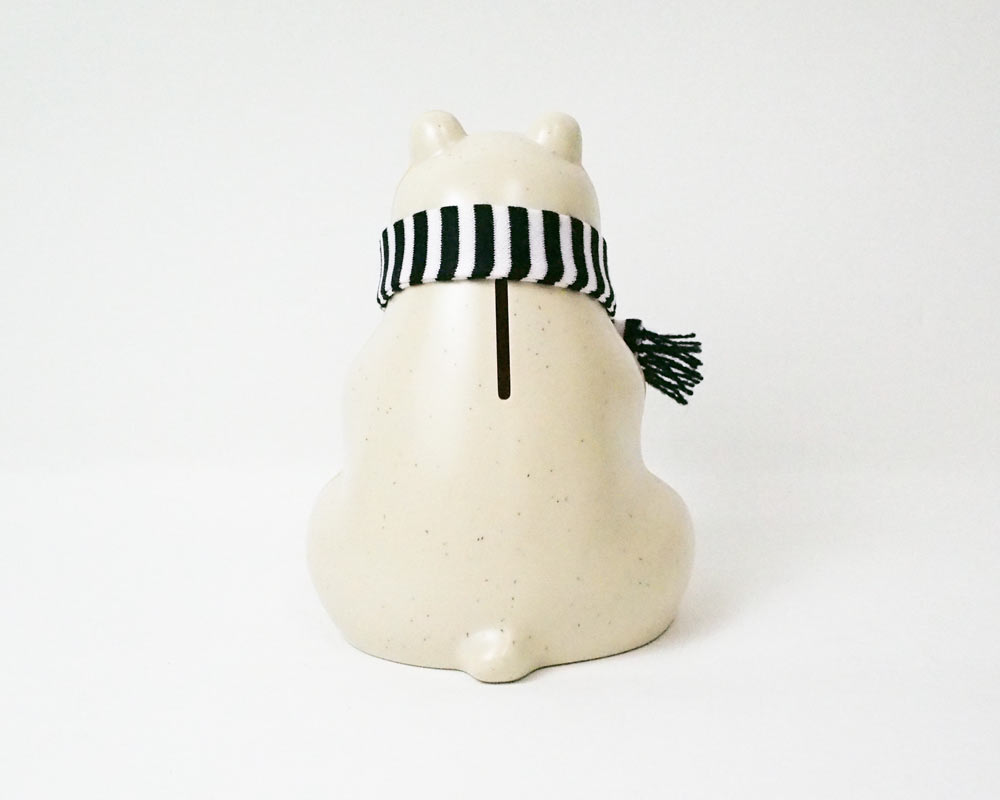 MK Tresmer | Polar Bear Money Box with Muffler 2020 ������������Ȣ ���� �ܡ������ޥե顼�դ�