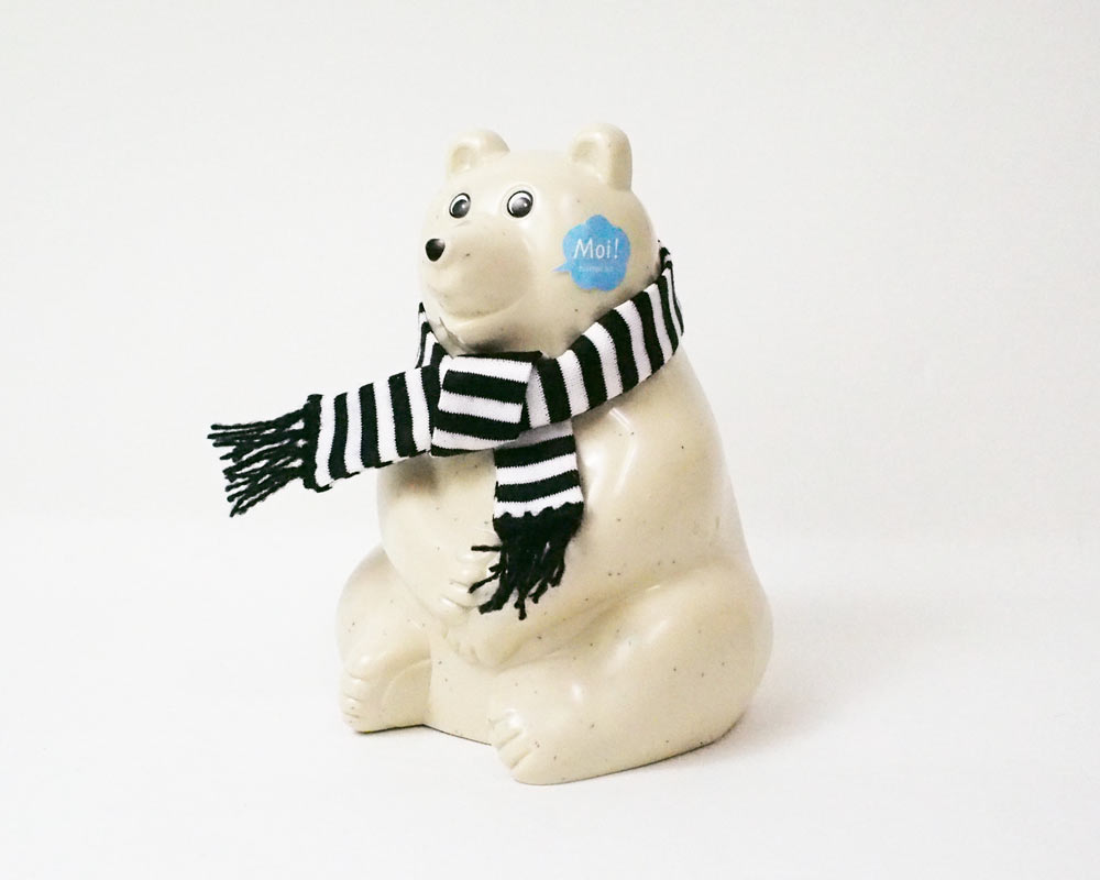 MK Tresmer | Polar Bear Money Box with Muffler 2020 ������������Ȣ ���� �ܡ������ޥե顼�դ�