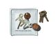 PUEBCO | PRINTED GLASS TRAY "Key" �ץ��ƥå� ���饹�ȥ쥤 ����/��