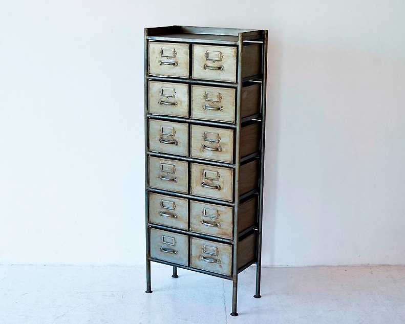 journal standard Furniture | GUIDEL 12DRAWER CHEST SILVER ���ǥ�12�ɥ���������� ����С�