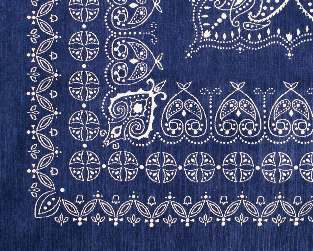 DETAIL | Leaf Bandana Rug Navy [4size] �꡼�եХ���ʥ饰 �ͥ��ӡ�