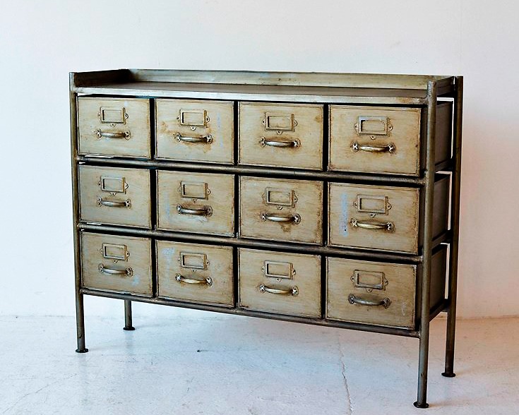 journal standard Furniture | GUIDEL 12 DRAWER CHEST WIDE SILVER  ���ǥ�12�ɥ���������ȥ磻�� ����С�