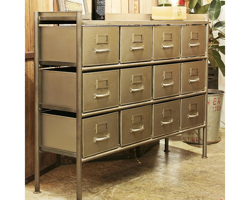 journal standard Furniture | GUIDEL 12 DRAWER CHEST WIDE SILVER  ���ǥ�12�ɥ���������ȥ磻�� ����С�