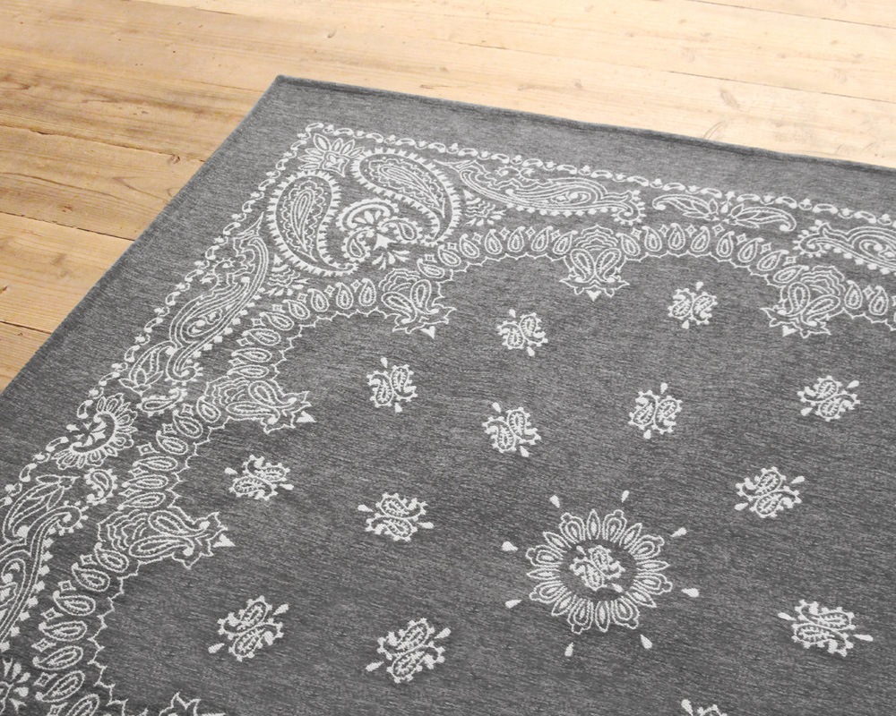 DETAIL | Paisley Bandana Rug Gray [3size] �ڥ����꡼�Х���ʥ饰 ���졼