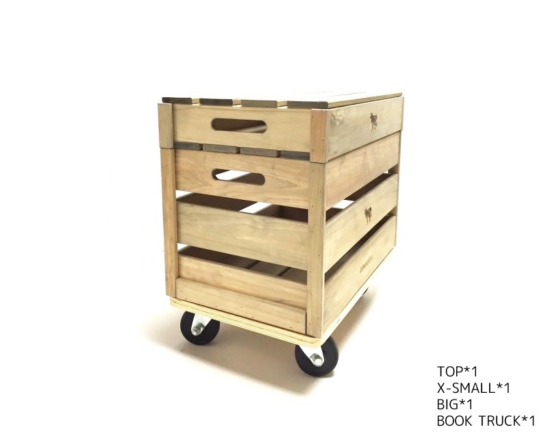 COW BOOKS | Wood Box Big Stacking ���åɥܥå��� �ӥå� �����å���