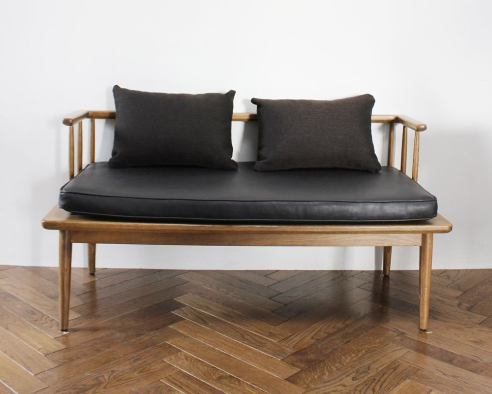journal standard Furniture | ALVESTA BENCH BLACK ����٥����٥�� �֥�å�
