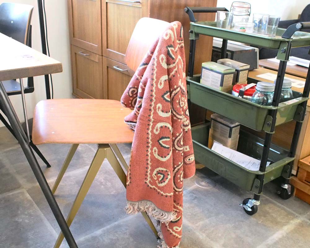 BasShu | Cotton Pile Blanket Bandana RED åȥѥ֥󥱥å Хʥå