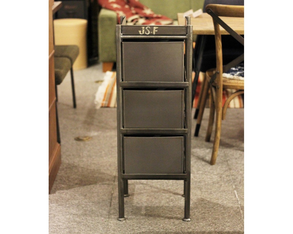 journal standard Furniture | GUIDEL 3DRAWER CHEST SILVER ���ǥ�3�ɥ���������� ����С�