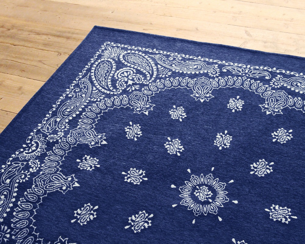 DETAIL | Paisley Bandana Rug Navy [3size] �ڥ����꡼�Х���ʥ饰 �ͥ��ӡ�