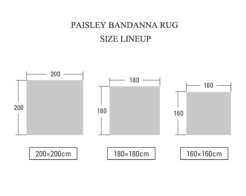 DETAIL | Paisley Bandana Rug Navy [3size] �ڥ����꡼�Х���ʥ饰 �ͥ��ӡ�