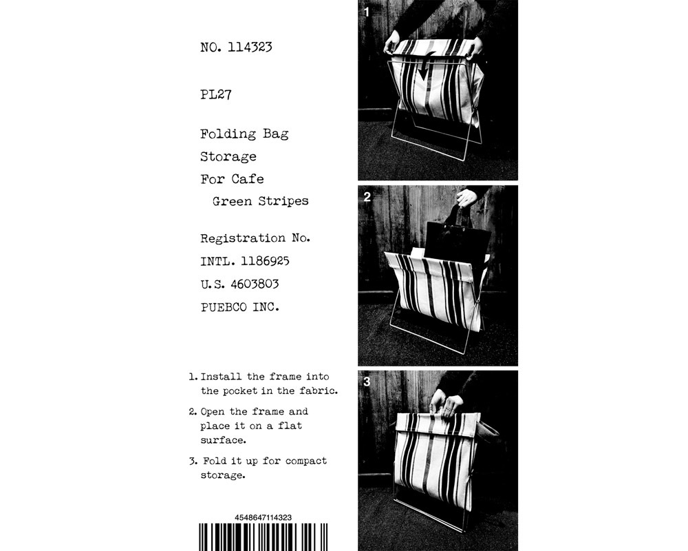 PUEBCO | FOLDING BAG STORAGE for CAFE �ե�����ǥ��� �Хå� ���ȥ졼��