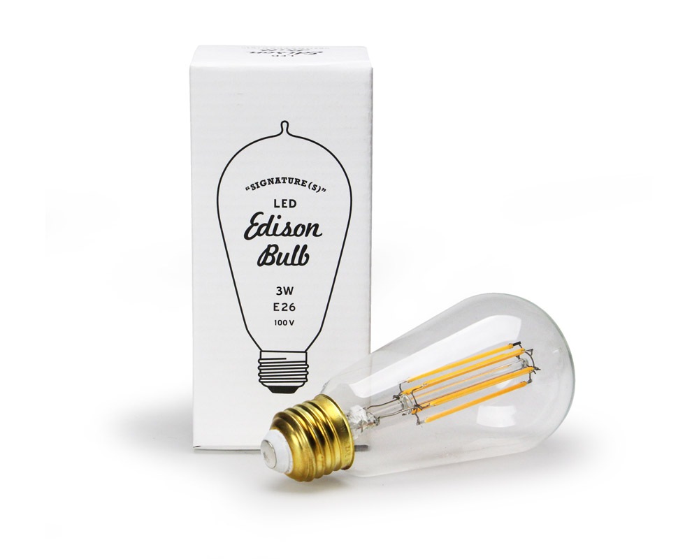 DETAIL | LED Edison Bulb Signature [2size] LEDХ ͥ㡼