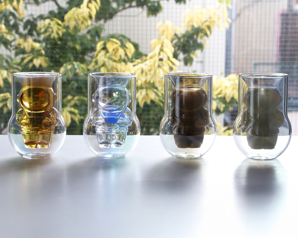 Dragon Glassware | NASA Astronaut Double Wall Glasses 2P SET �ʥ� �����ȥ��Ρ��� ���֥륦�����륰�饹 ���å�