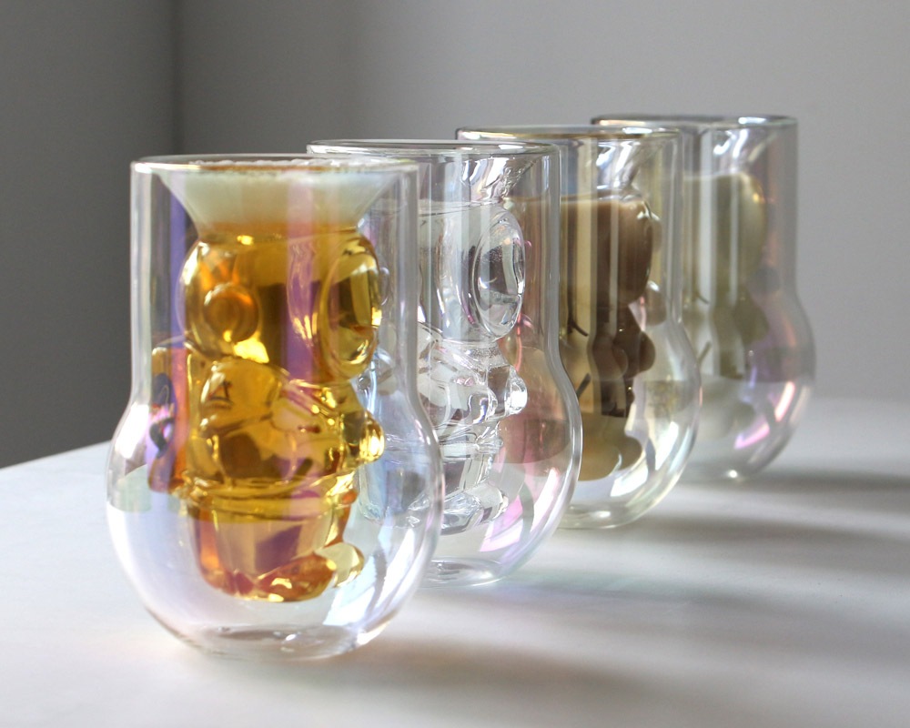 Dragon Glassware | NASA Astronaut Double Wall Glasses 2P SET �ʥ� �����ȥ��Ρ��� ���֥륦�����륰�饹 ���å�