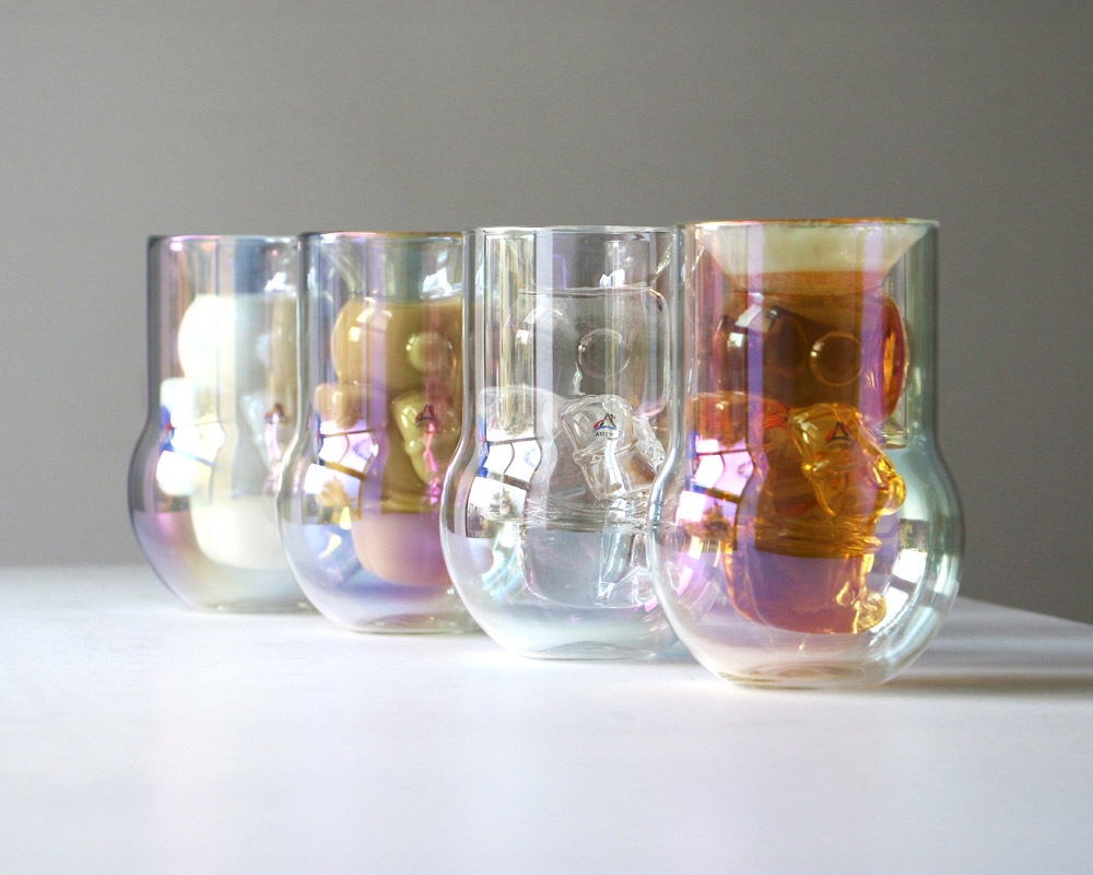 Dragon Glassware | NASA Astronaut Double Wall Glasses 2P SET �ʥ� �����ȥ��Ρ��� ���֥륦�����륰�饹 ���å�