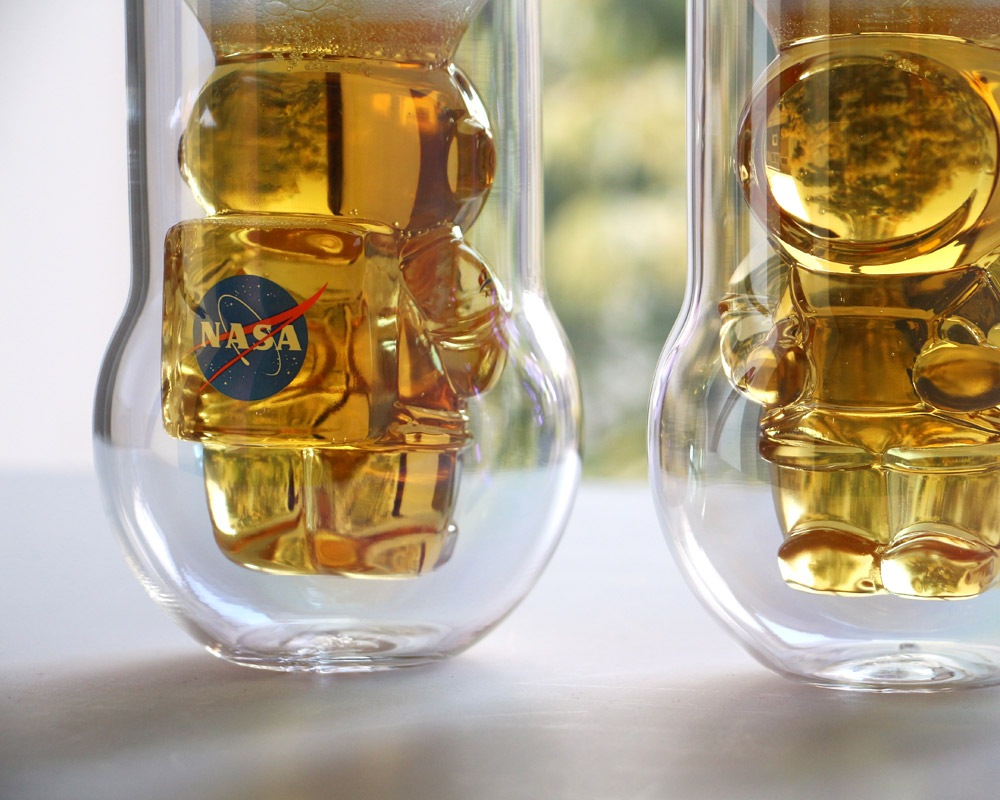 Dragon Glassware | NASA Astronaut Double Wall Glasses 2P SET �ʥ� �����ȥ��Ρ��� ���֥륦�����륰�饹 ���å�