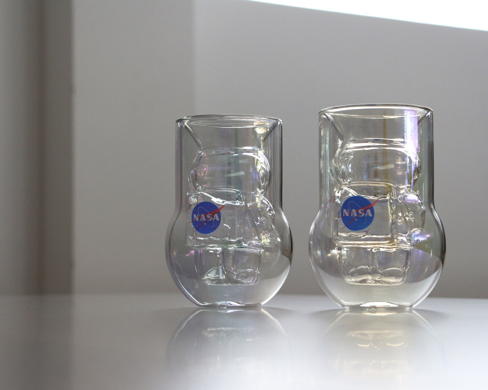 Dragon Glassware | NASA Astronaut Double Wall Glasses 2P SET �ʥ� �����ȥ��Ρ��� ���֥륦�����륰�饹 ���å�