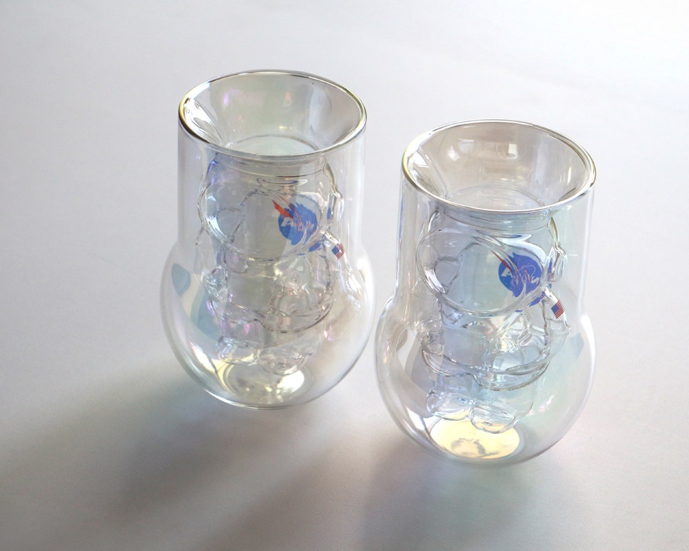 Dragon Glassware | NASA Astronaut Double Wall Glasses 2P SET �ʥ� �����ȥ��Ρ��� ���֥륦�����륰�饹 ���å�
