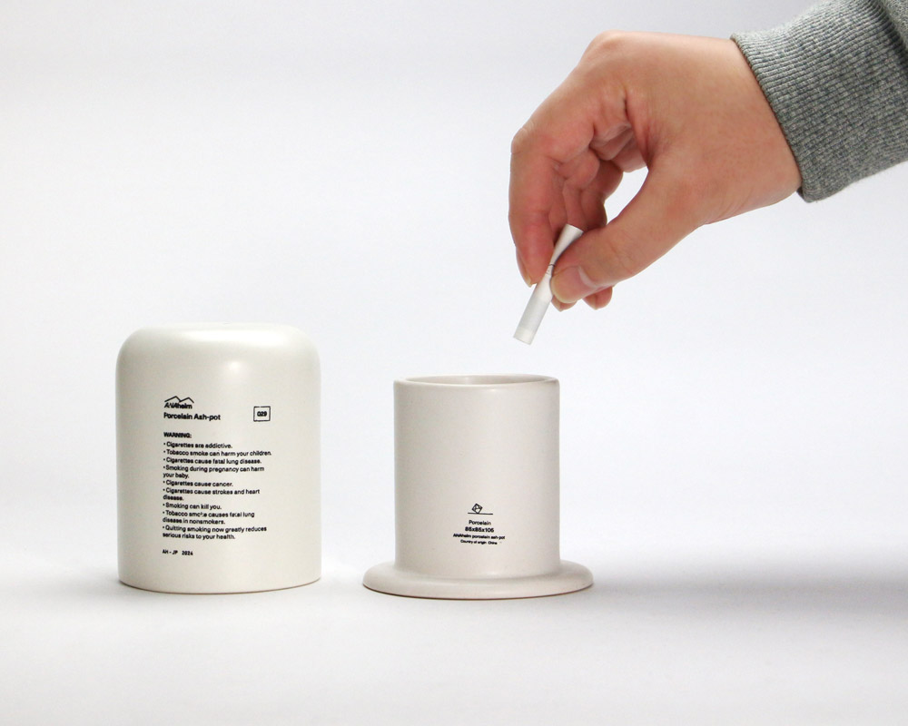 ANAheim | Porcelain Ash-Pot "Ivory" / ���ʥϥ��� �ݡ������ ���å���ݥå� | �Żҥ��Х��ѳ���