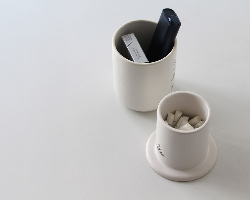 ANAheim | Porcelain Ash-Pot "Ivory" / ���ʥϥ��� �ݡ������ ���å���ݥå� | �Żҥ��Х��ѳ���