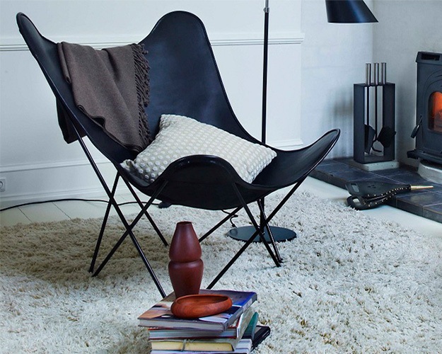 Cuero | BKF Butterfly Chair Black �ӡ��������� �Х��ե饤������ �֥�å�