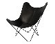 Cuero | BKF Butterfly Chair Black �ӡ��������� �Х��ե饤������ �֥�å�