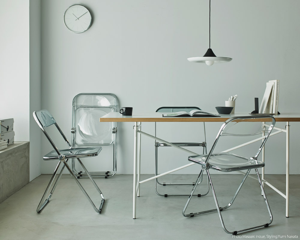 ANONIMA CASTELLI | PLIA CHAIR Smoke Black �ץꥢ������ ���⡼���֥�å�