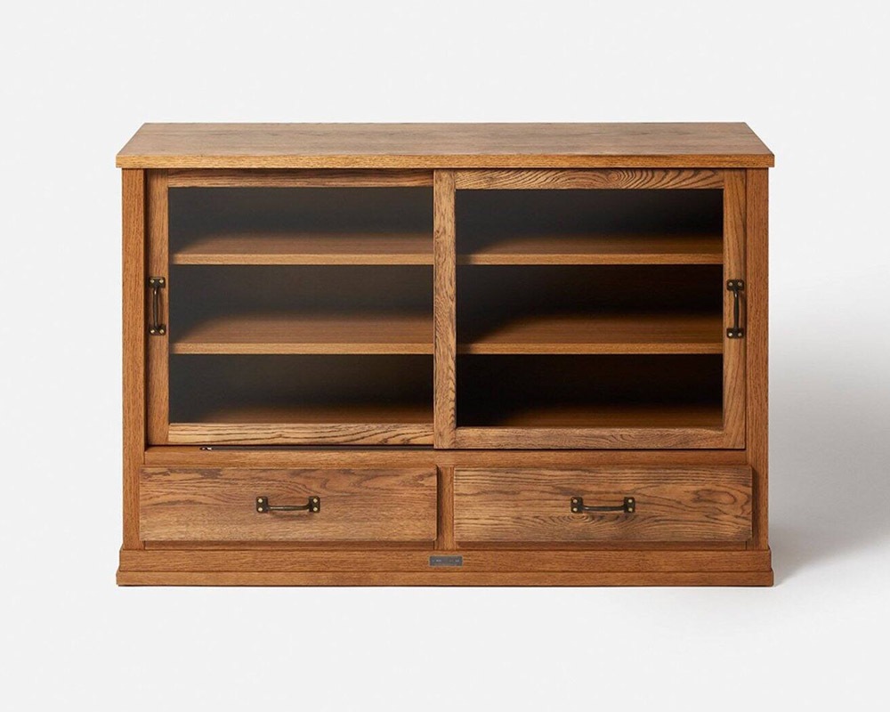 journal standard Furniture | Elverson Glass Cabinet with Drowers [2size] ����С����󥰥饹����ӥͥåȰ����դ�