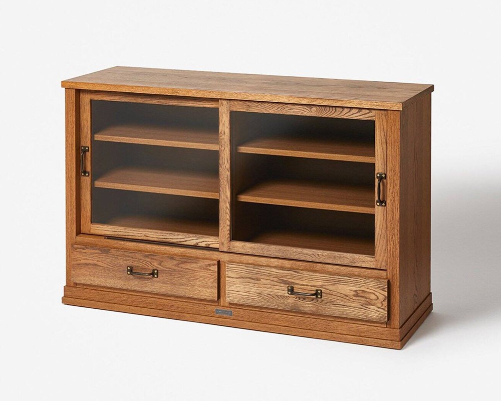 journal standard Furniture | Elverson Glass Cabinet with Drowers [2size] ����С����󥰥饹����ӥͥåȰ����դ�