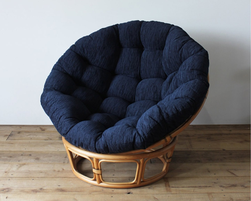 ACME Furniture | WICKER EASY CHAIR / STOOL NAVY�������å�����������������/���ġ��� �ͥ��ӡ�