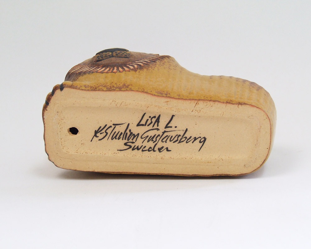 Lisa Larson | Lion with Bird �ꥵ���顼���� �饤���󥦥����С���