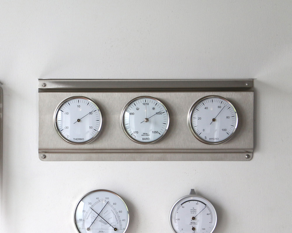 フィッシャーバロメーター ウェザーステーション レクタングル/温湿度