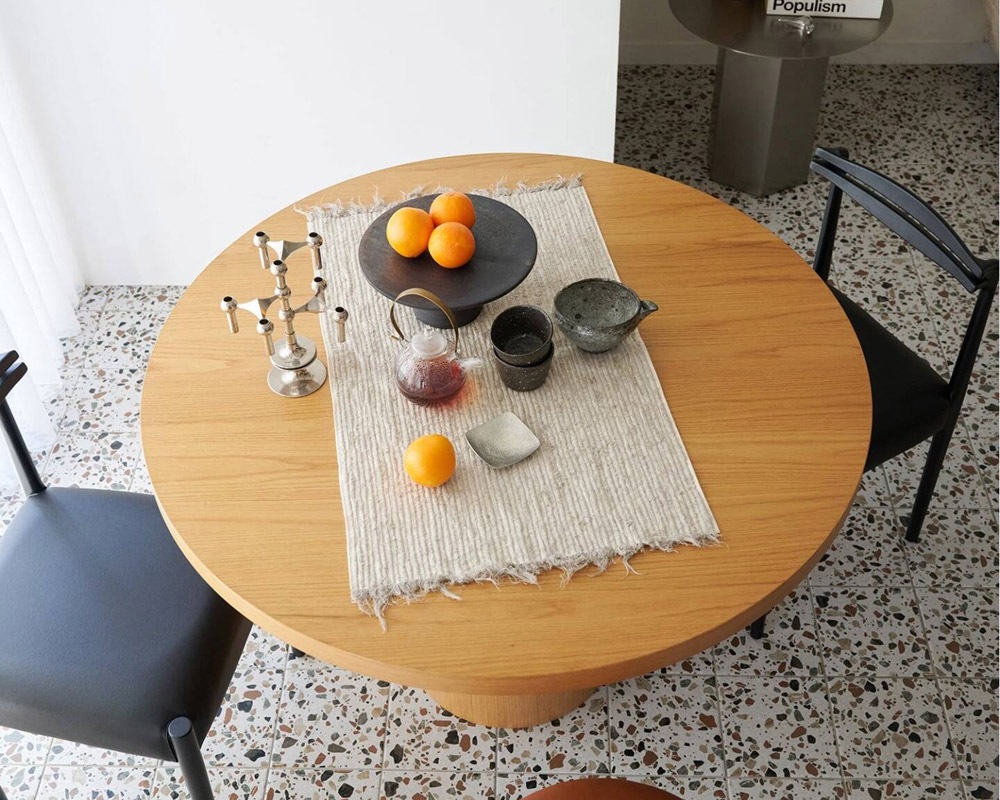 journal standard Furniture | PORTO ROUND TABLE Natural �ݥ�ȥ饦��ɥơ��֥�