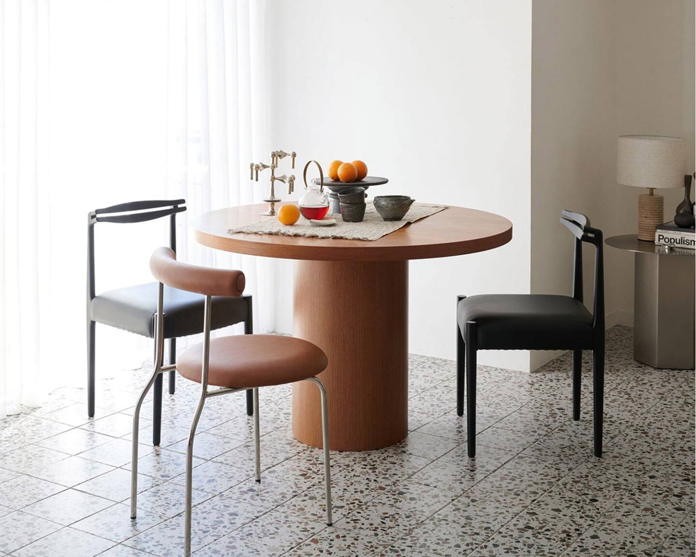 journal standard Furniture | PORTO ROUND TABLE Brown �ݥ�ȥ饦��ɥơ��֥� �֥饦��