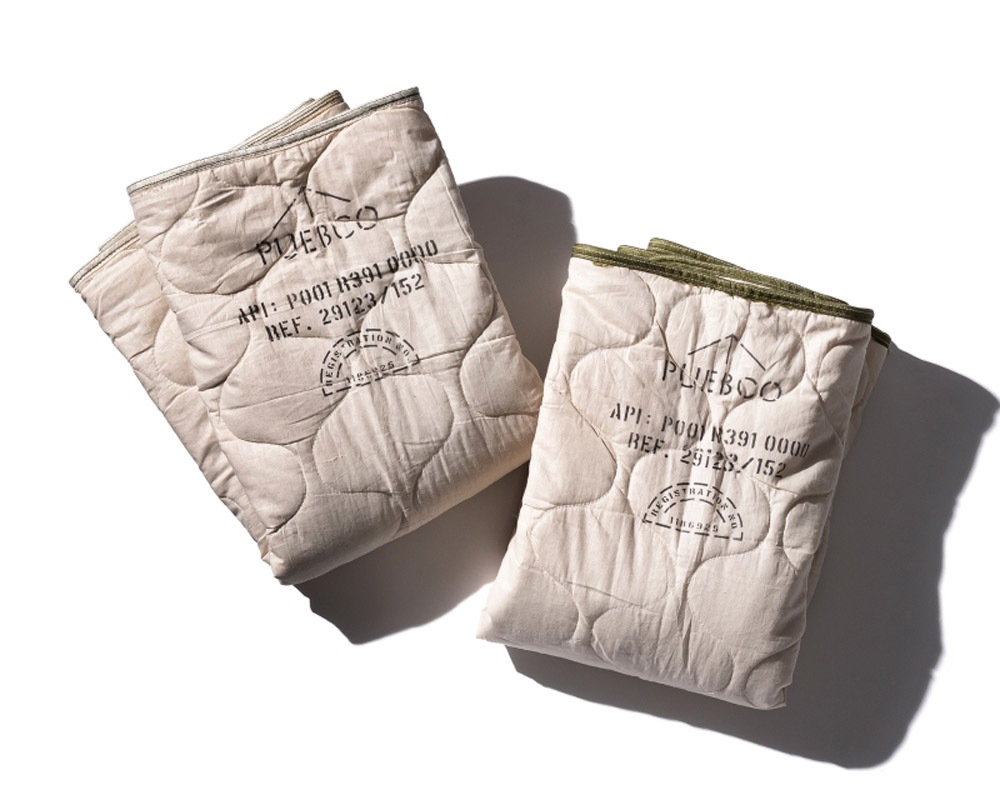 PUEBCO | VINTAGE PARACHUTE LINE QUILTED BLANKET ơѥ饷塼ȥ饤 ȥ֥󥱥å