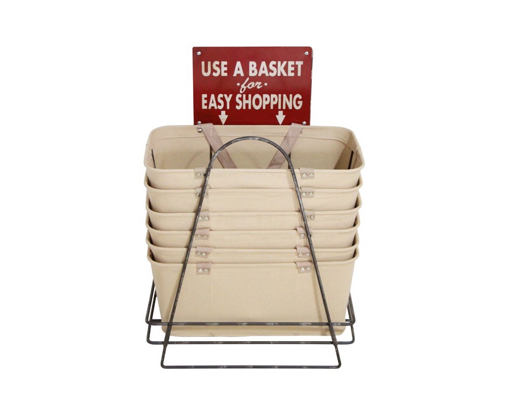 Lostine USA | Shopping Baskets Set Beige) with Holder  åԥ󥰥Хå ۥ