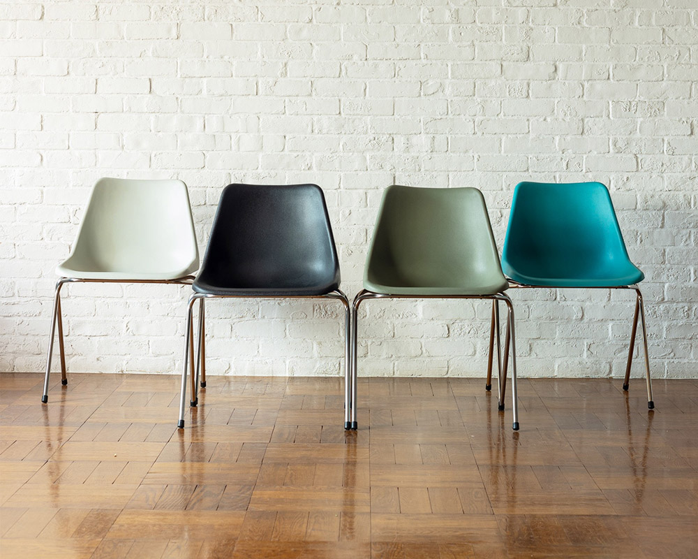 Hille | ROBIN DAY POLYSIDE CHAIR Chrome Frame [4color] ���ӥ�ǥ� �ݥꥵ���ɥ����� ��������ե졼��