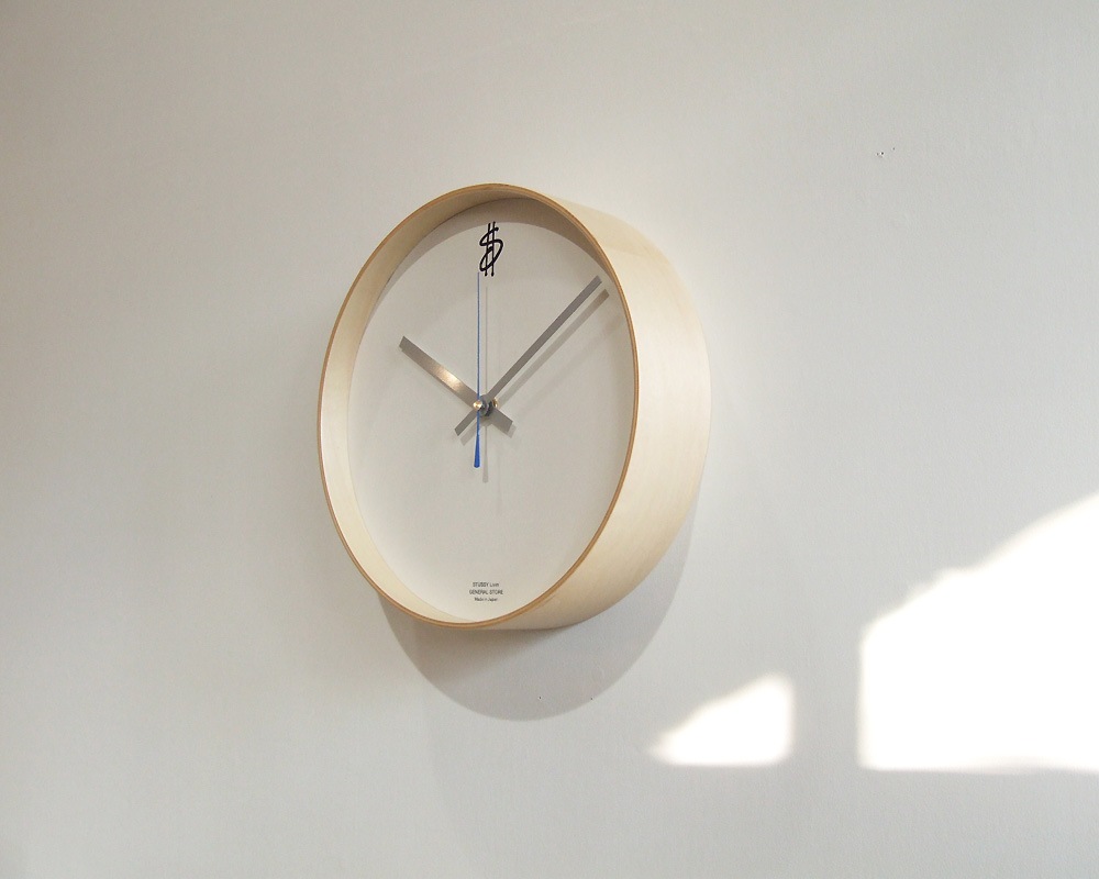 STUSSY Livin' General Store | ��Time is money�� Wall Clock by SAITO WOOD �����।���ޥ͡��������륯���å�