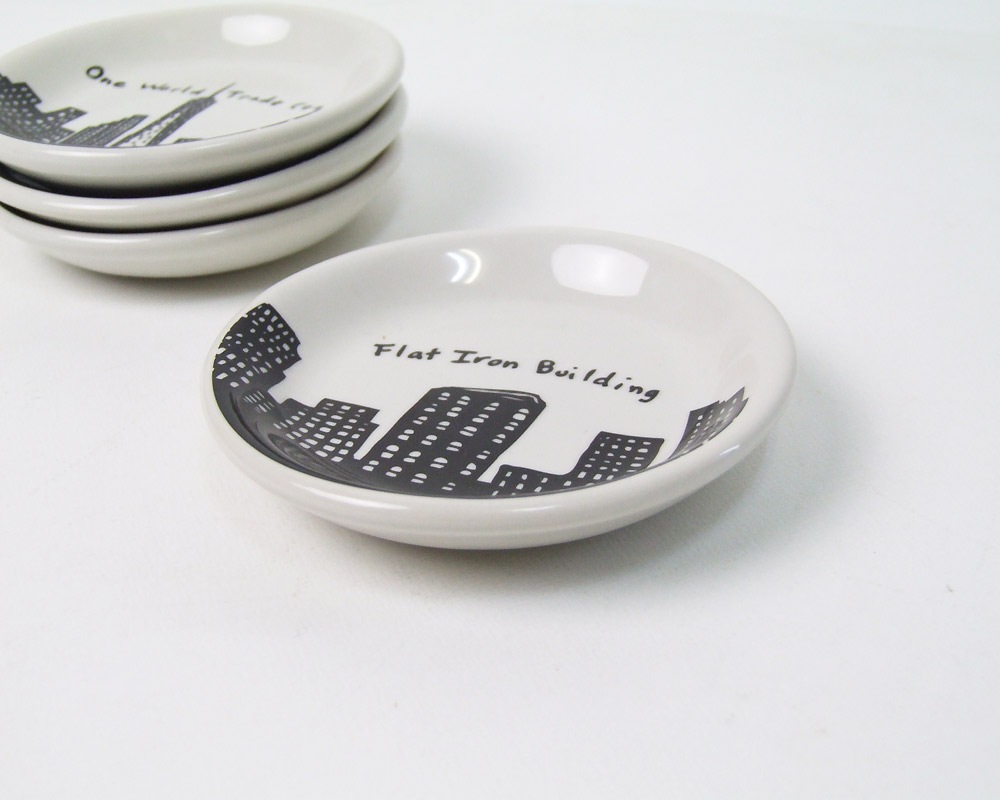 FISHS EDDY | 212 NEW YORK SKYLINE Sauce Dish 212�˥塼�衼���������饤�� �������ǥ��å���