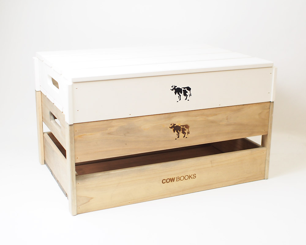 COW BOOKS | Wood Box Ivory X-Small Stacking åɥܥå ܥ꡼ X⡼륹å