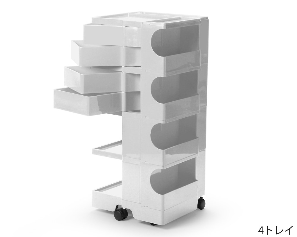 ボビーワゴン 2段 3トレイ ホワイト ジョエコロンボ B-LINE キャスター